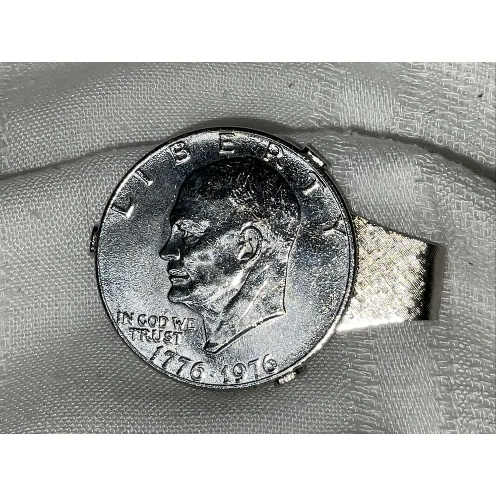 VTG BICENTENNIAL 1776-1976 EISENHOWER DOLLAR MONEY CLIP